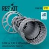 RESKIT RSU32-0207 F-104 (A, C, D, J, G) Starfighter exhaust nozzle for Italeri kit (3D Printed) 1/32